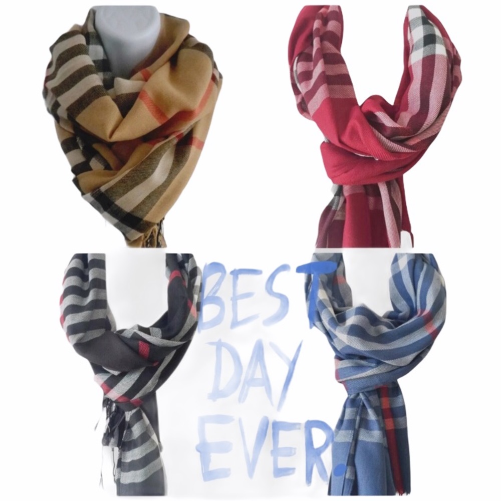 🟣 3 / 20 NEW COLORS Tartan Plaid Scarf More COLOR - Picture 2 of 8
